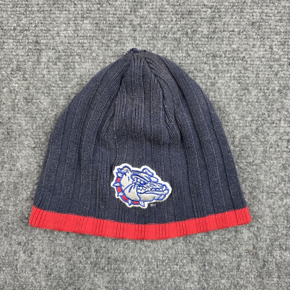 Gonzaga Bulldogs Beanie Hat Vintage Champs Sports Navy Blue Red One Size
